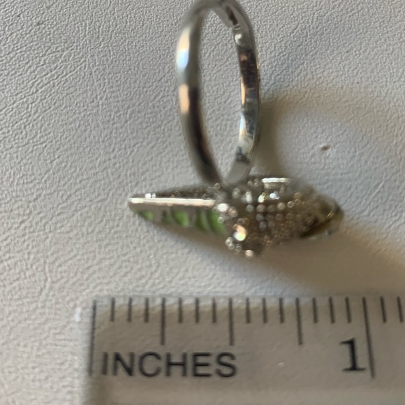 Ring ice cream cone green enamel with crystals adjustable - Picture 5 of 8